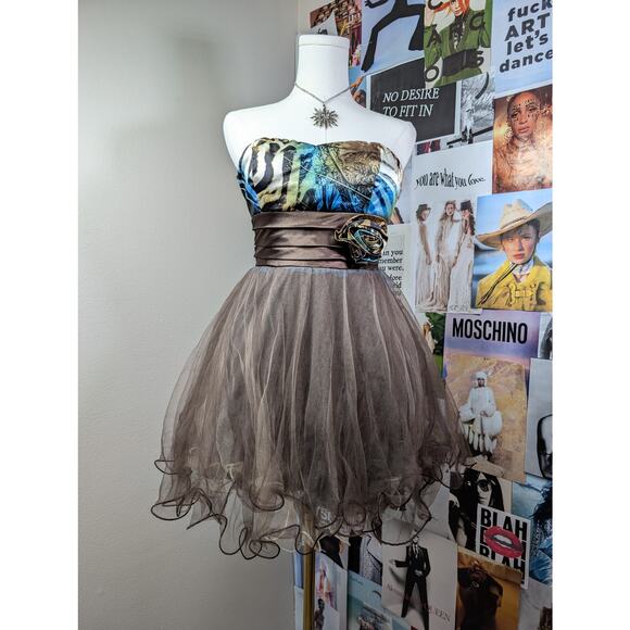 Y2K Tulle Mesh Dress - Picture 1 of 8